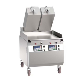 Clamshell Burger Grill Supplier - Programmable Electric Two Sided Cooking Griddle
