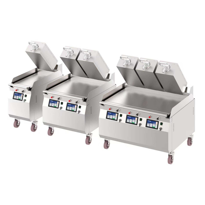 Clamshell Burger Grill Supplier - Programmable Electric Two Sided Cooking Griddle