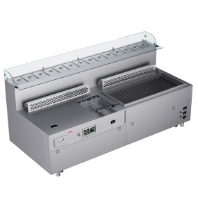 Modular Cooking Equipment Supplier - Electric Table Grill BBQ Teppanyaki Combination