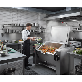 Electric Bratt Pan Supplier - Large Capacity Tilting Cooking for Central Kitchen