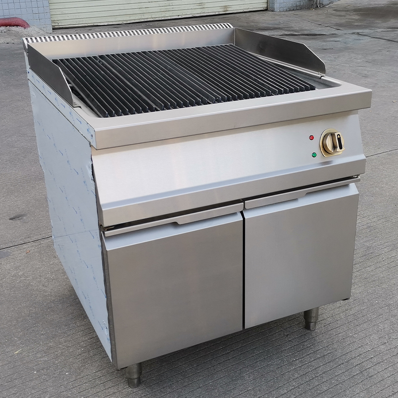 Electric Chargrill Supplier - with Cabinet Stainless Steel BBQ Grill for Hotel