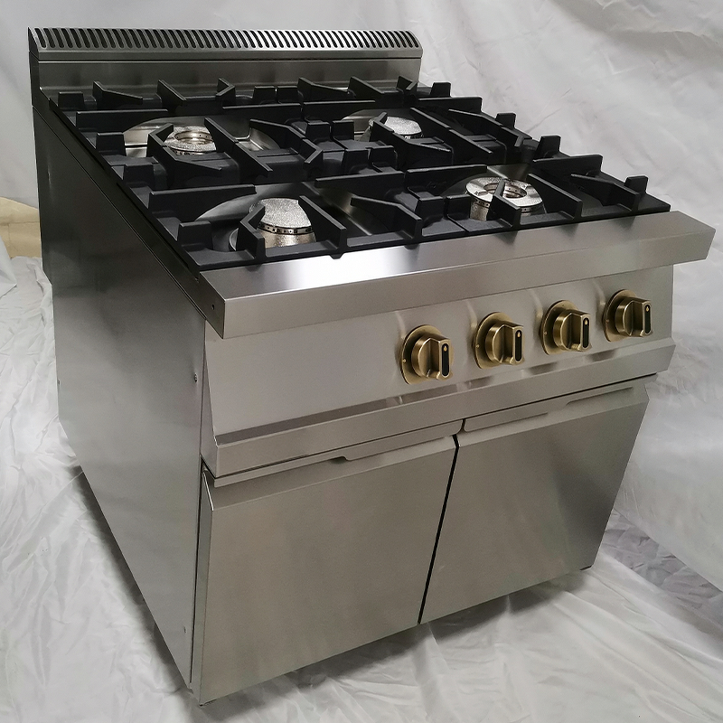 Gas Stove Factory - 4 Burner Heavy Duty Stainless Steel LPG NG Range