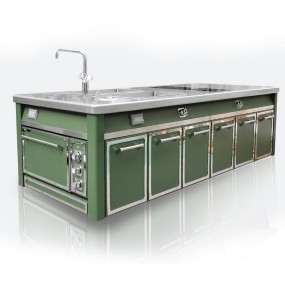 Custom Kitchen Equipment Factory - Modular Design High-end Cooking Station OEM/ODM