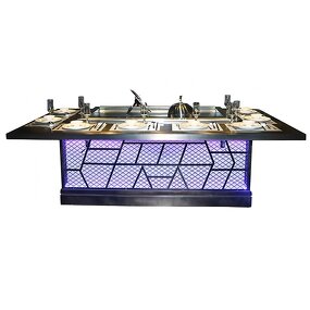 Teppanyaki Table Supplier - Large Smokeless Hibachi Grill Table Commercial