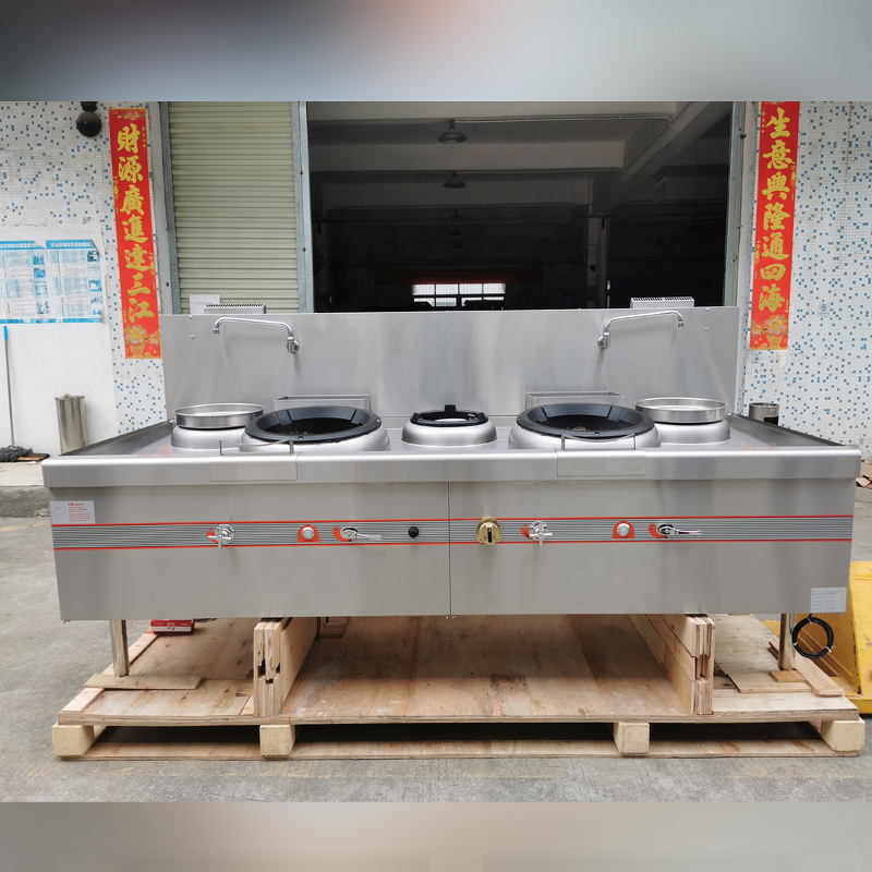 Gas Wok Range Factory - 2 Burner High Power Natural Gas LPG Cooking Stove