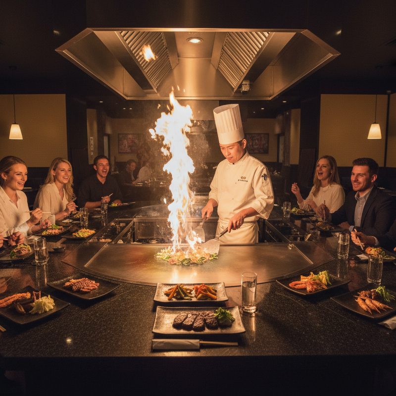 Teppanyaki Table Supplier - Large Smokeless Hibachi Grill Table Commercial