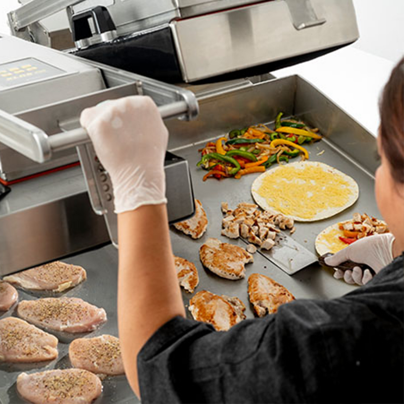 Clamshell Griddle Factory - OEM/ODM Triple Burner Double-Sided Heating Meat Patty