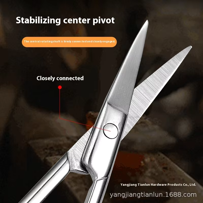 Manufacturer Supplier  Stainless Steel Beauty Tool Pointed Toe Nose Hair Makeup Scissors Straight Head Eyebrow Eyelash Trimming