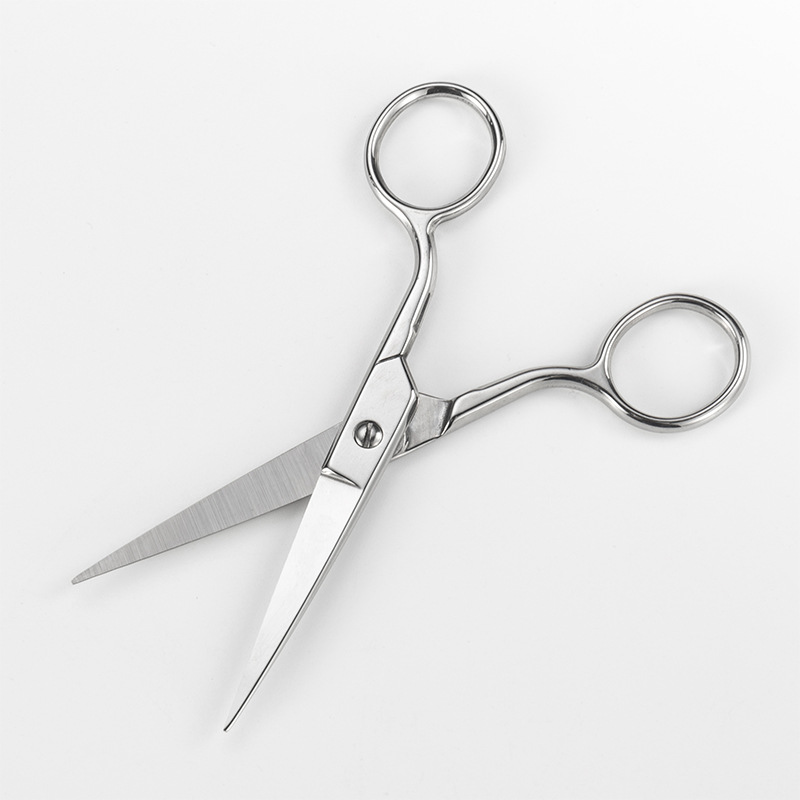 Small Straight Embroidery Scissors Pointed Household Cross Stitch Snips Makeup Scissors Beauty Tools for Eyebrow Trimming