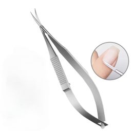 Manufacturer's Stainless Steel Manicure Thin Elbow Dead Skin Scissors  Professional Swallowtail Straight Hair for Nail Clipper