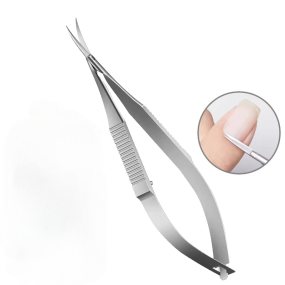 Manufacturer's Stainless Steel Manicure Thin Elbow Dead Skin Scissors  Professional Swallowtail Straight Hair for Nail Clipper