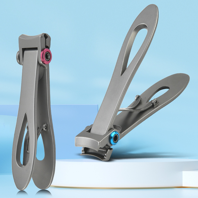 Large Die-Cast Nail Clippers for Thick Fingers Curved Blade Household Toe Clippers Manicure Pedicure Tools for Hard Toe Fingers