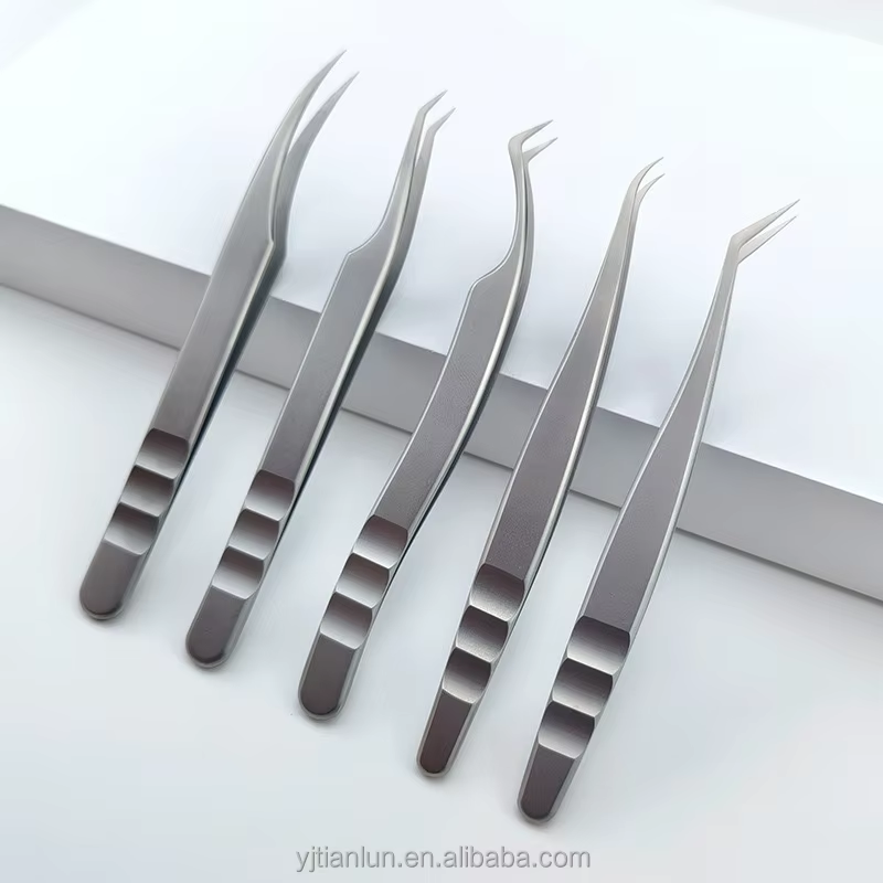 High Precision Stainless Steel Eyelash Extension Tweezers Specially Designed Ukrainian Eyelash Teacher Training College Beauty