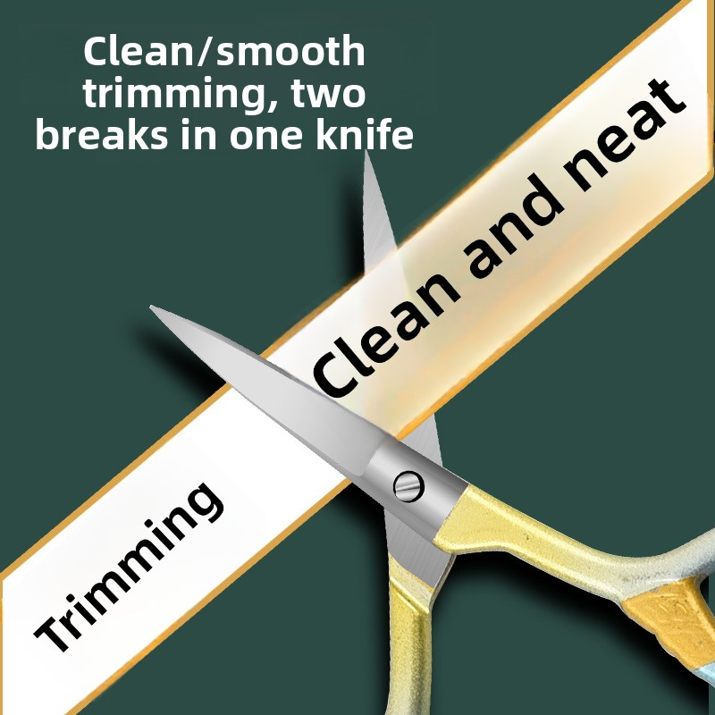 Convenient Stainless Steel Pointed Eyebrow Trimming Scissors Small Household Makeup Scissors for Nose Hair Eyelash Scissors