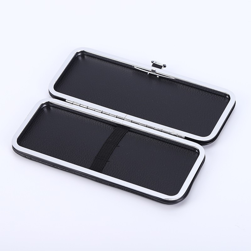 High Quality PU Leather Case for Eyelash Tweezers Stock Multi-Piece Storage Grafted  Eyelash Tweezers  High-End Tweezers Case