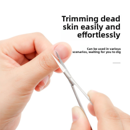 Manufacturer's Stainless Steel Manicure Scissors Straight Hair Russian-Style Cuticle  Agnail  Dead Skin Scissors for Nail Art