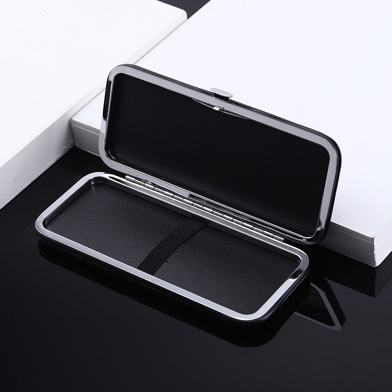 High Quality PU Leather Case for Eyelash Tweezers Stock Multi-Piece Storage Grafted  Eyelash Tweezers  High-End Tweezers Case