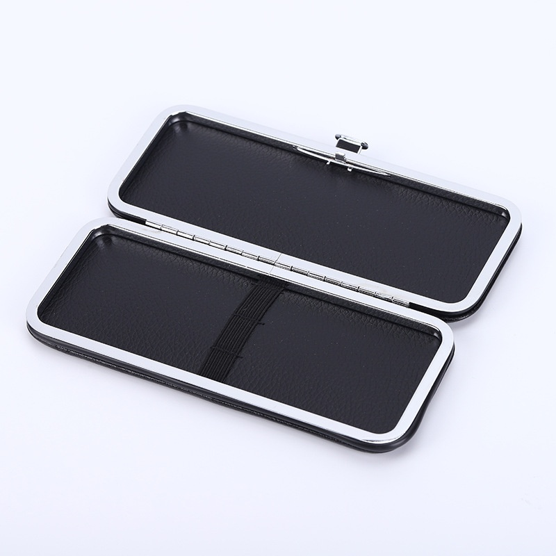 High Quality PU Leather Case for Eyelash Tweezers Stock Multi-Piece Storage Grafted  Eyelash Tweezers  High-End Tweezers Case