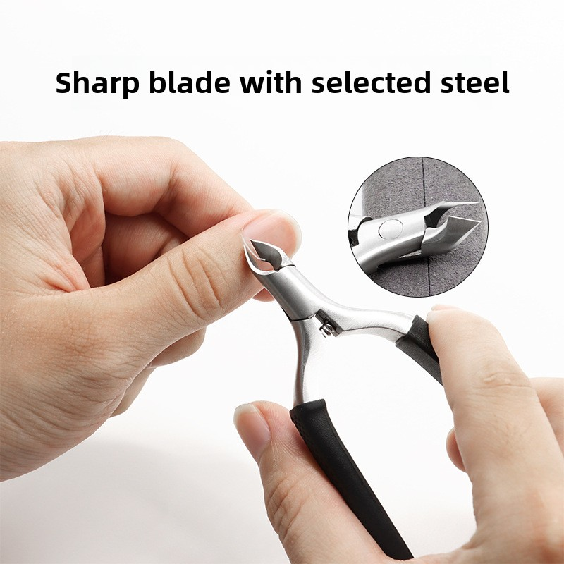 Professional Dead Skin Removal Tool-Colorful Silicone Non-Slip Handle Cuticle Pliers Scissors Spot Wholesale Nail Nippers