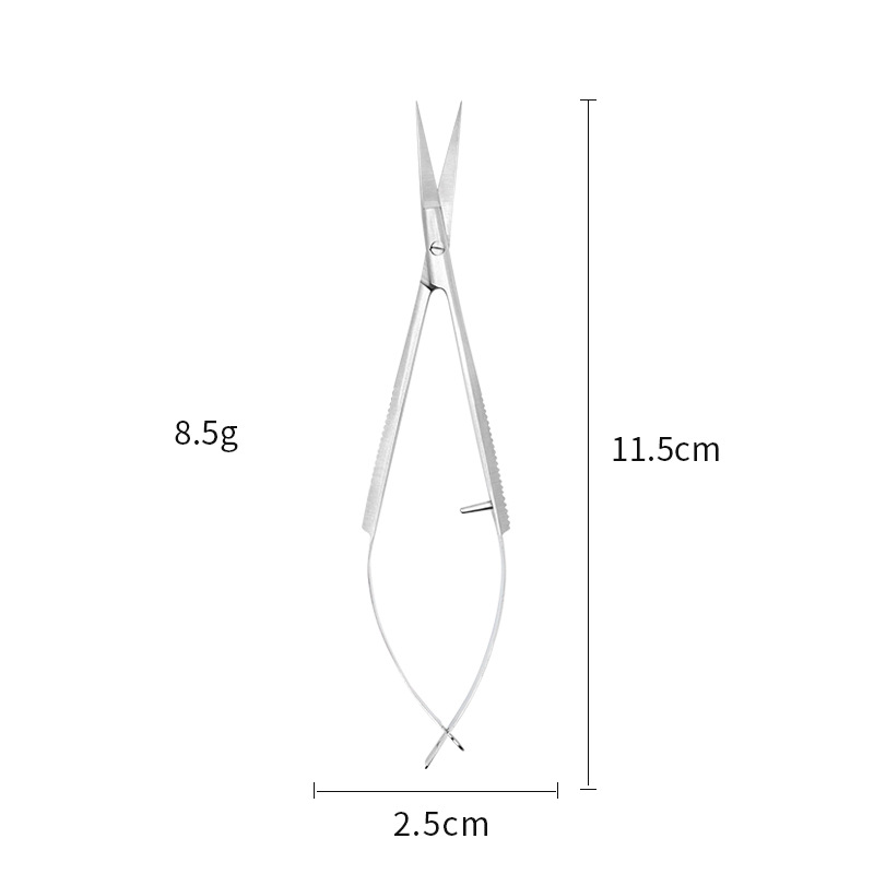 Manufacturer's Stainless Steel Manicure Scissors Straight Hair Russian-Style Cuticle  Agnail  Dead Skin Scissors for Nail Art