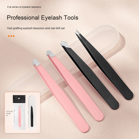 Factory Direct Stainless Steel Eyebrow Clip Set Eyebrow Shaping Plucking Tweezers Oblique/Mouth Flat/Pointed Flat Eyebrow Pliers
