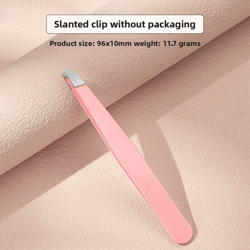 Factory Direct Stainless Steel Eyebrow Clip Set Eyebrow Shaping Plucking Tweezers Oblique/Mouth Flat/Pointed Flat Eyebrow Pliers