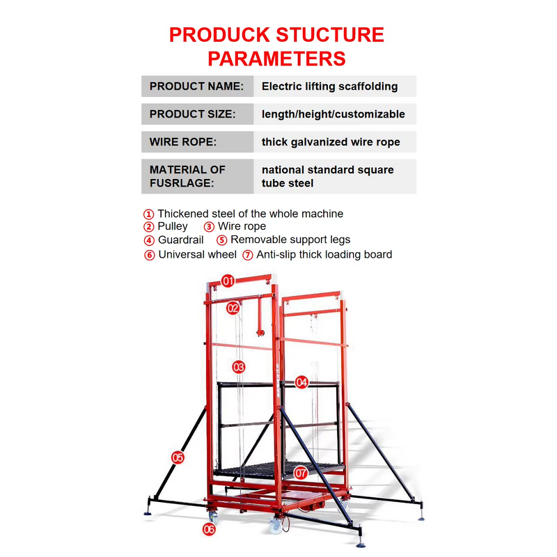 Electric Scaffold Lift Supplier - Hot Sale 2-12m Mobile Folding Hydraulic