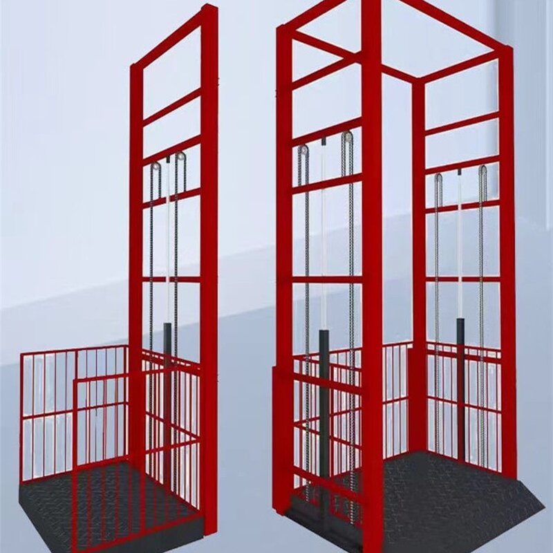 Stair Cargo Lift Supplier - Wall Mounted 3-10 Ton Industrial Guide Rail