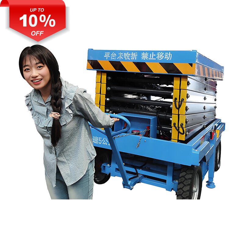 Mobile Lift Tables Supplier - 18m Hydraulic 320-500kg Load Drivable Scissor