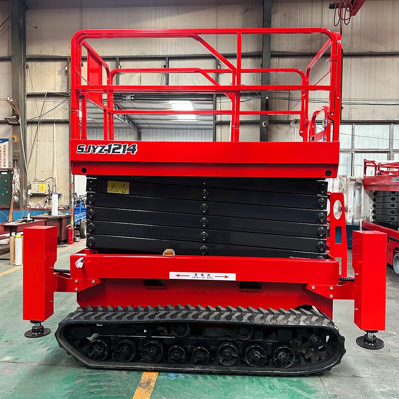 Battery Scissor Lift Factory - Powered 6-12m Skylift Mobile Crawler Self Propelled