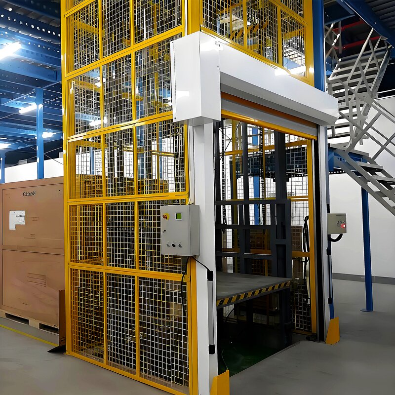 Guide Rail Cargo Lift Manufacturer - Hydraulic Electric System Vertical Lifting