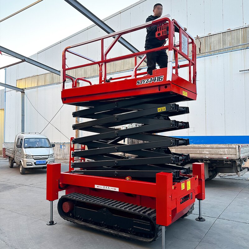 Battery Scissor Lift Factory - Powered 6-12m Skylift Mobile Crawler Self Propelled
