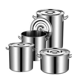 Stock Pot Soup Bucket Supplier - Commercial Stainless Steel Thickened for Hotel Restaurant
