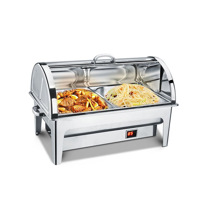 Chafing Dish Set Manufacturer - Acrylic Rectangle Stainless Steel Buffet Set