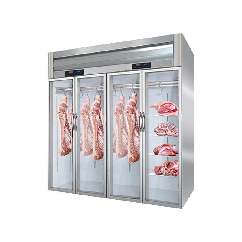 Meat Display Cabinet Factory - Three-Door Cold Storage Direct Cooling Glass Acid