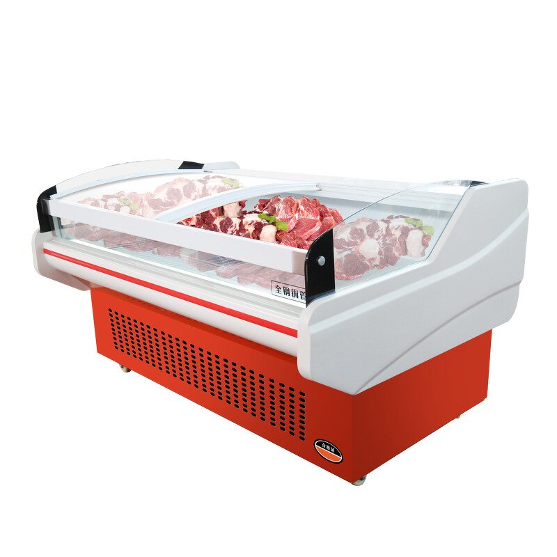 Meat Display Chiller Manufacturer - Supermarket Glass Door Chiller Fresh Meat Fridge