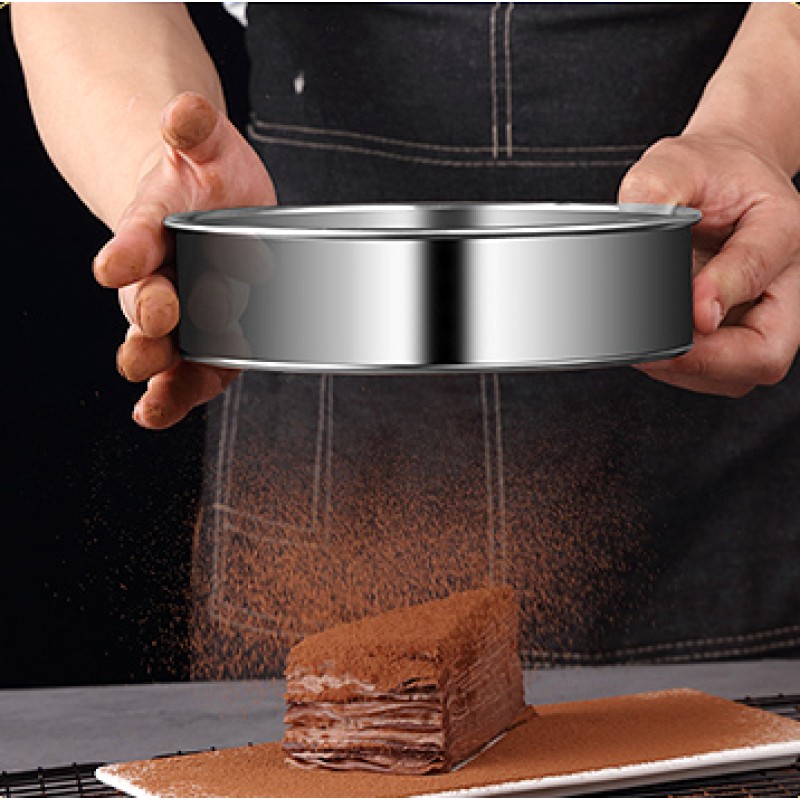 Flour Sifter Manufacturer - 40/60 Mesh Stainless Steel Round Sieve Baking Tools