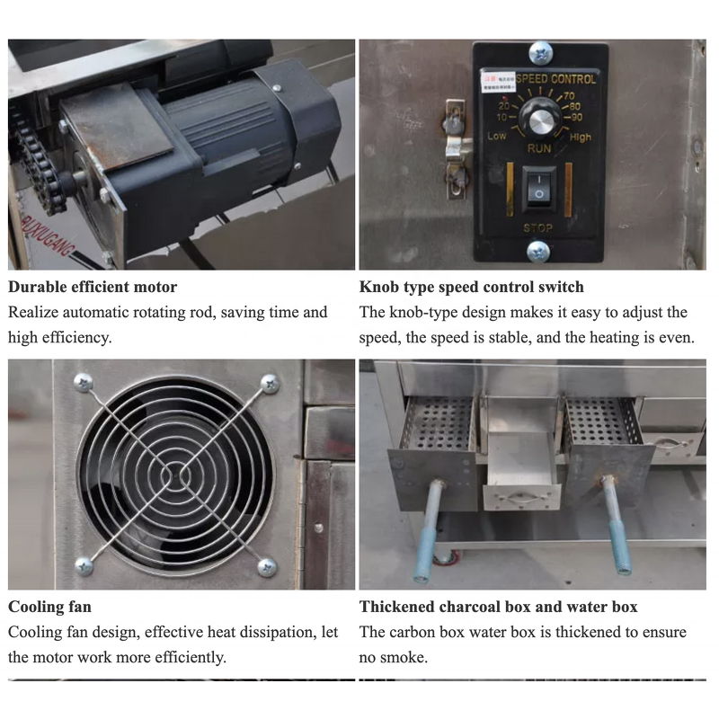 Automatic Rotating Oven Manufacturer - 6 Heads Chicken BBQ Oven Lamb Roasting Machine