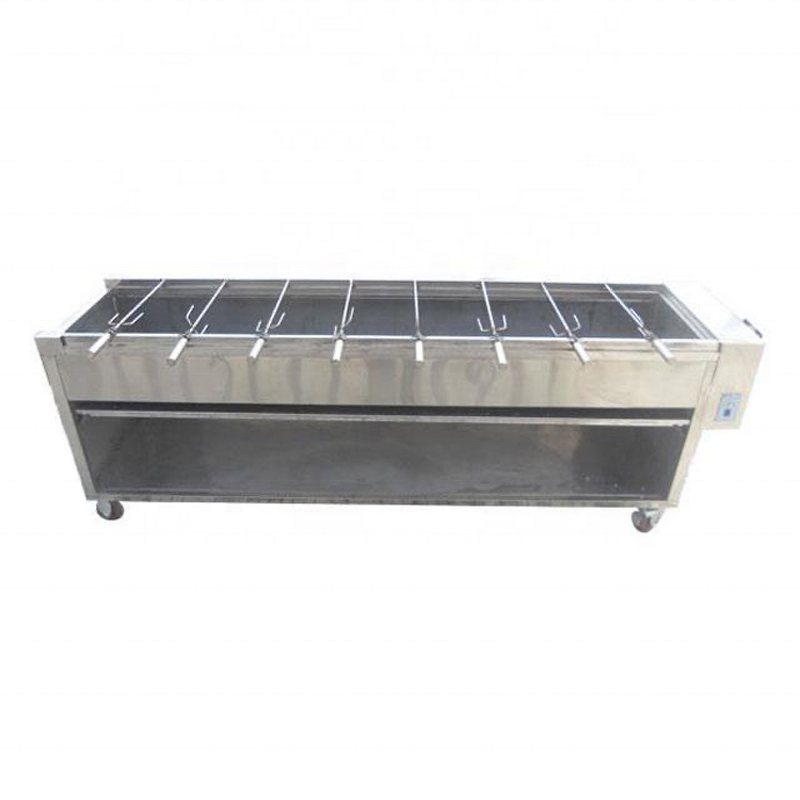 Six-head Roast Stove Manufacturer - Stainless Steel with Charcoal Box Galvanized Outdoor