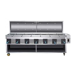 Six-head Roast Stove Manufacturer - Stainless Steel with Charcoal Box Galvanized Outdoor