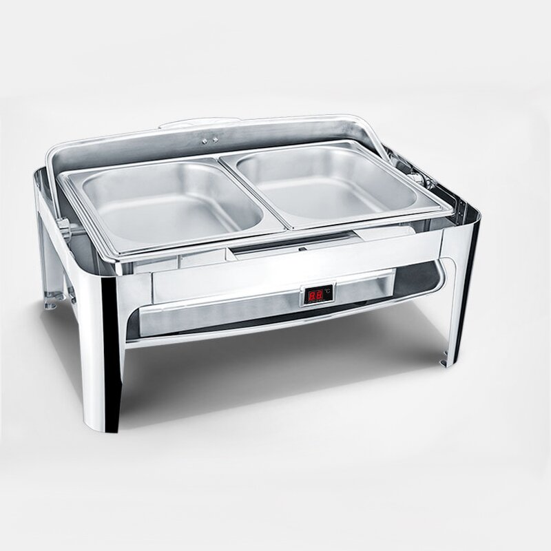Chafing Dish Set Manufacturer - Acrylic Rectangle Stainless Steel Buffet Set