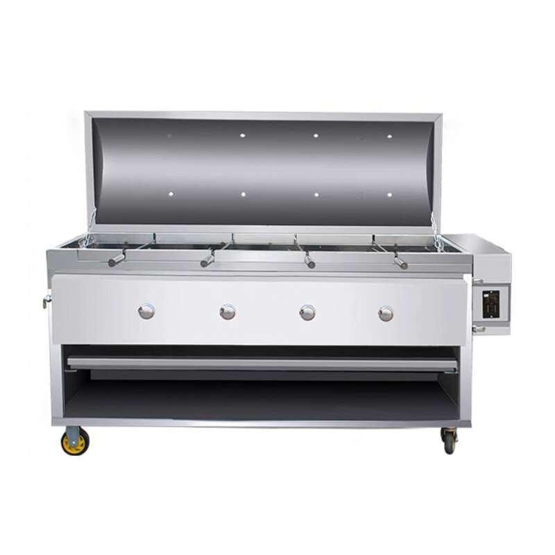 Smokeless BBQ Grill Manufacturer - Galvanized Steel Charcoal Gas Glass Visual