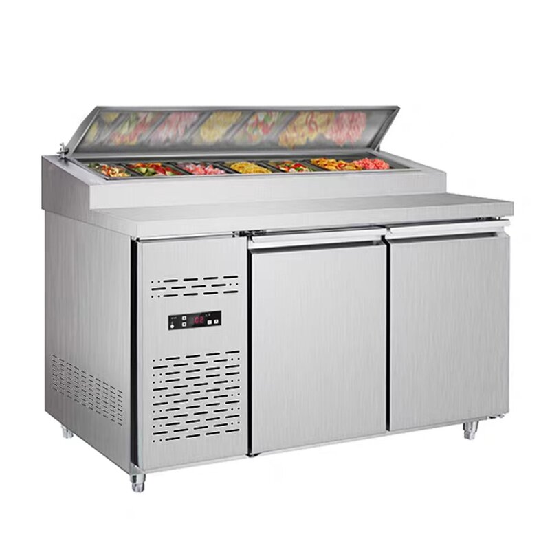 Stainless Steel Work Table Supplier - Thickened Large Capacity Salad Pizza Refrigeration