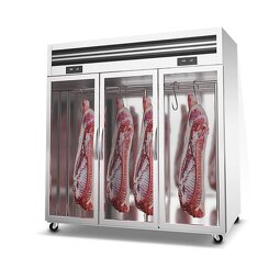 Meat Display Cabinet Factory - Three-Door Cold Storage Direct Cooling Glass Acid