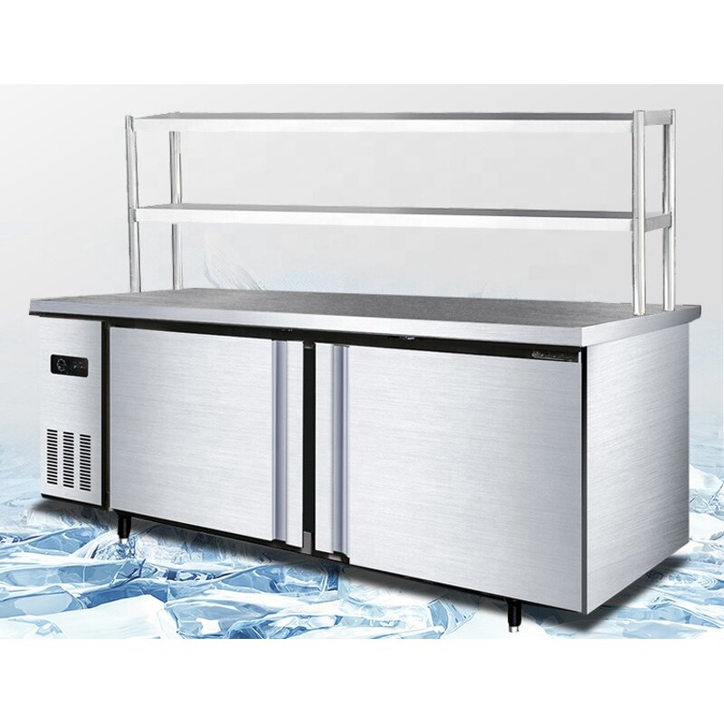 Salad Bar Fridge Manufacturer - Single Temperature Pizza Prep Counter Top Display