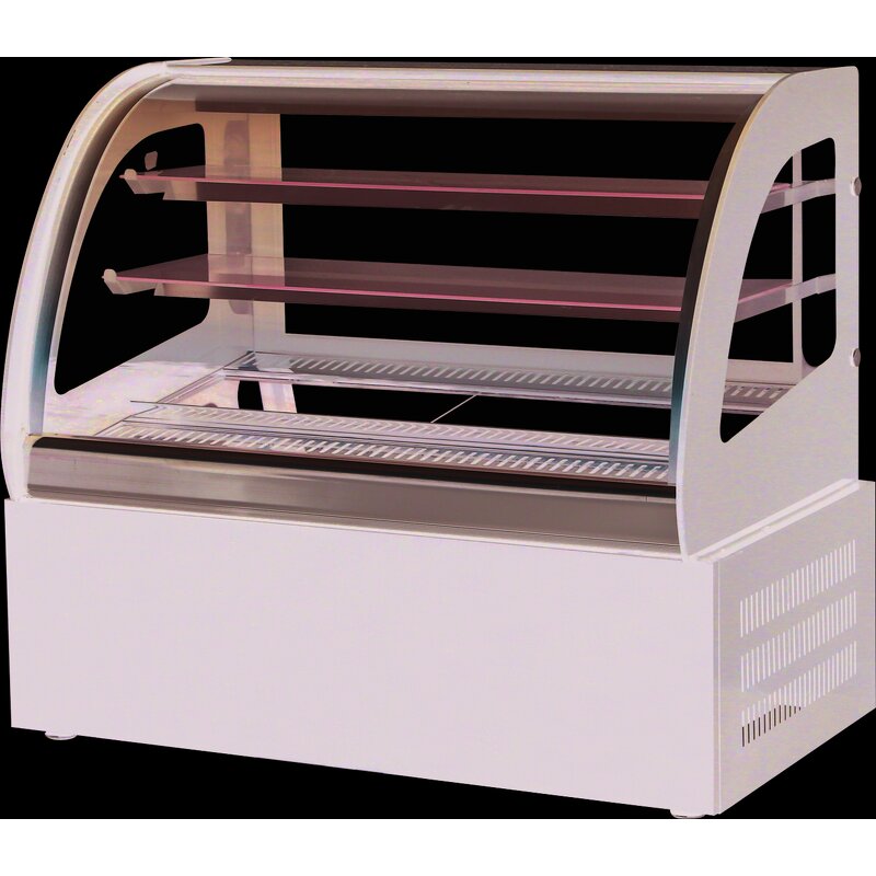 Refrigerated Display Cabinet Supplier - High Quality Right Angle Tempered Glass Door LED