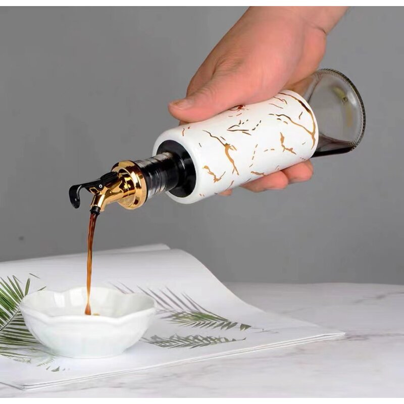 Seasoning Box Set Supplier - Rotating Glass Jar Kitchen Storage Salt Shaker Sealed