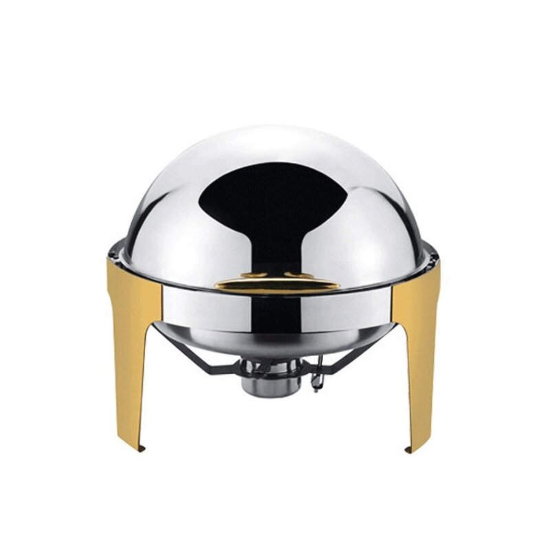 Alcohol Chafing Dish Manufacturer - 9L Stainless Steel Roll Top Oval Buffet Stove