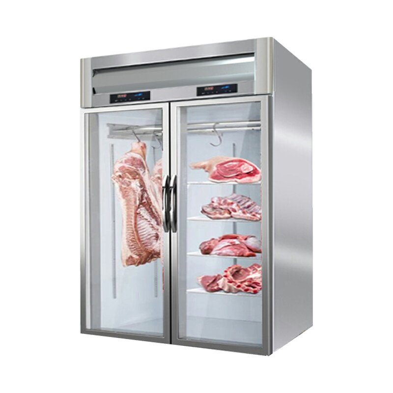 Salad Cabinet Manufacturer - Glass Hydraulic Cover Pizza Table Refrigerated Large