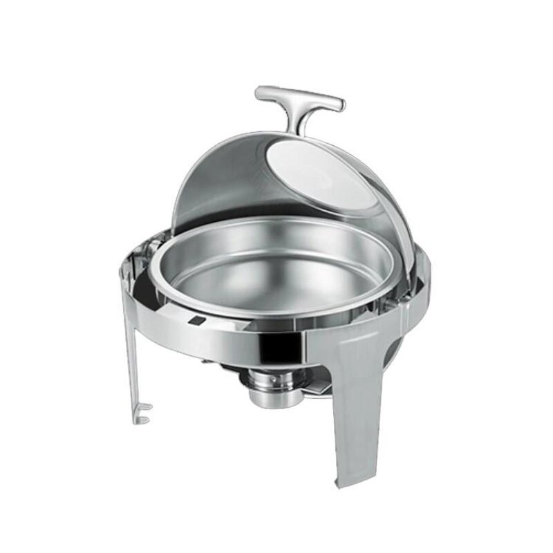 Roll Top Chafing Dish Supplier - 9L Stainless Steel Buffet Stove Food Warmer